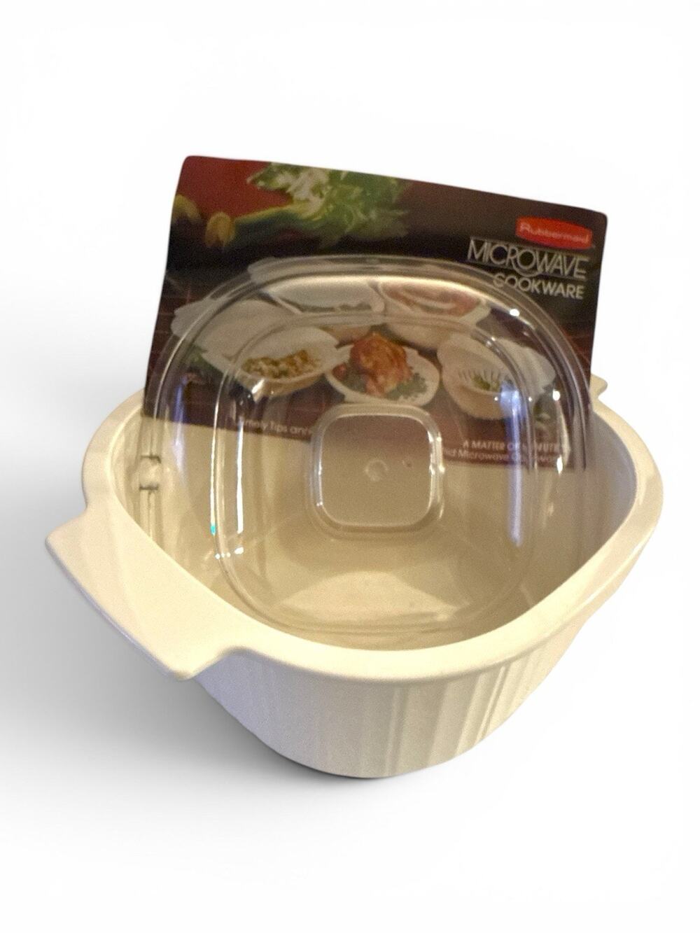 Vtg Rubbermaid Microwave Cookware 3 QT Quart 2.8 L Casserole Dish & Lid #5153